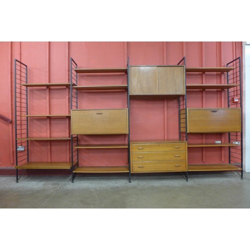 71 - A Staples teak Ladderax room divider