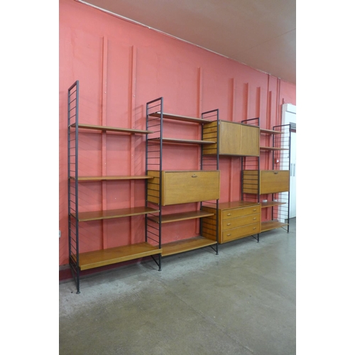 71 - A Staples teak Ladderax room divider