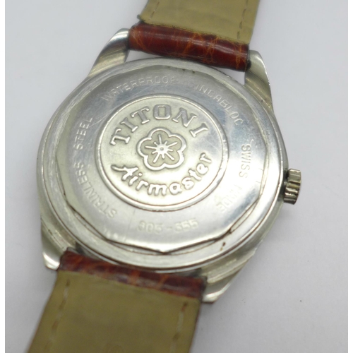 1073 - A Titoni Airmaster wristwatch, 21 jewels