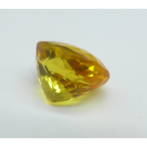 1099 - An unmounted citrine stone, 8.30 carat weight