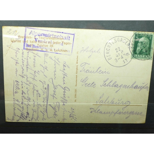 669 - Stamps; German postal history in album, early states to about 1970 (72 covers)