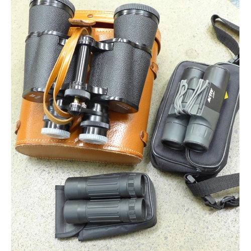 700 - A pair of Regent 7x50 binoculars and two other pairs