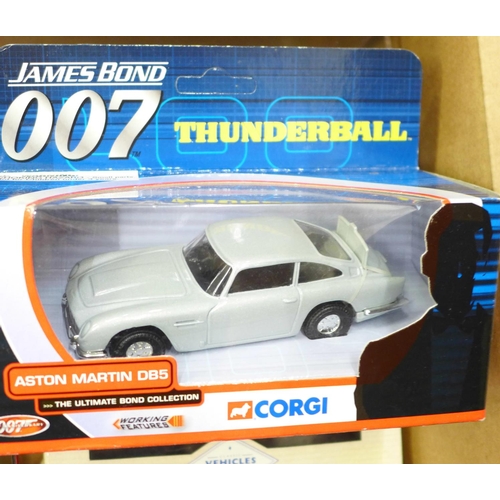 708 - Corgi die-cast model vehicles including James Bond 007, Land Rover, etc., most boxed