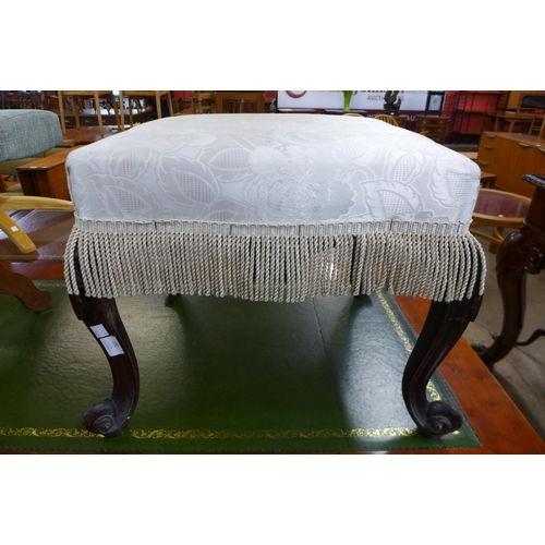 228 - A Victorian rosewood footstool