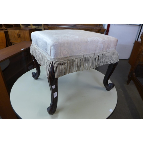 228 - A Victorian rosewood footstool