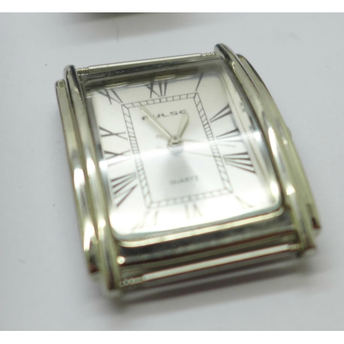 837 - A Berg automatic 25 jewel wristwatch and seven other wristwatches