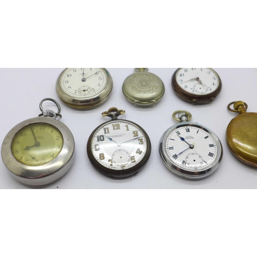 868 - Seven pocket watches