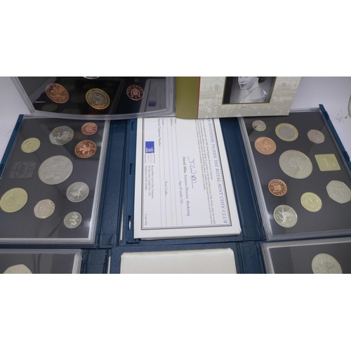 895 - Five Royal Mint uncirculated coin year packs