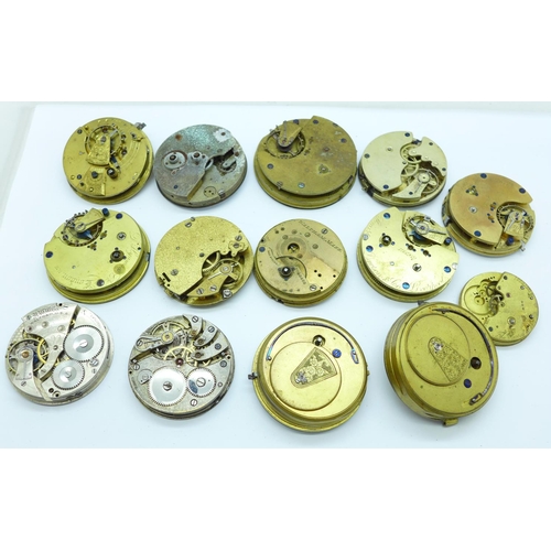 912 - Pocket watch movements