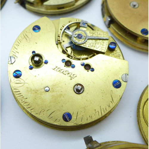 912 - Pocket watch movements