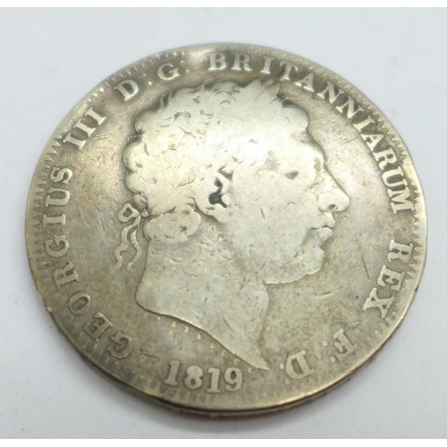 922 - A George III 1819 crown