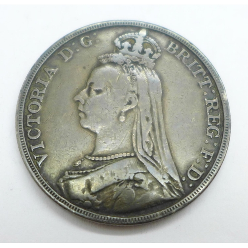 926 - A Victorian 1889 crown