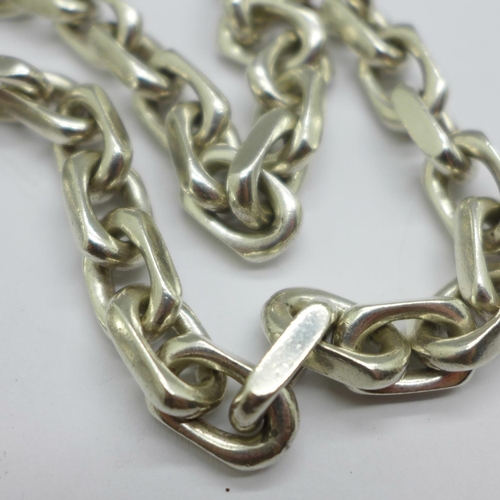 967 - A silver chain, 191g