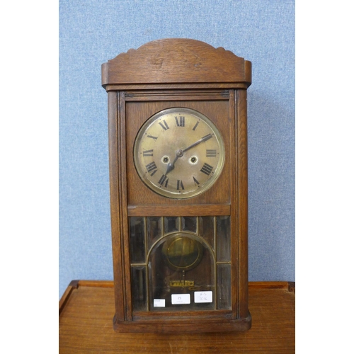 368 - An oak wall clock