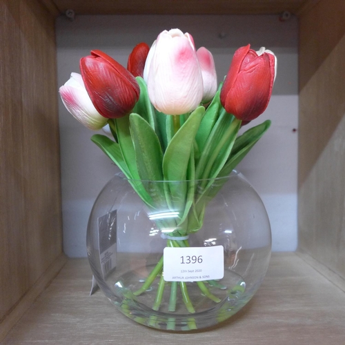 1401 - Mixed tulips in a glass bowl (59415508)   #