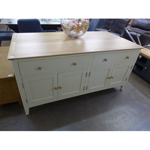 1403 - A Malvern Shaker ivory painted oak 4 door extra large sideboard (EV29-89) (Ref 16)  *This lot is sub... 