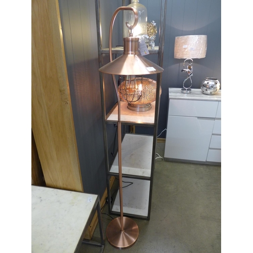 1462 - A copper effect Edison floor lantern (2133856)   #