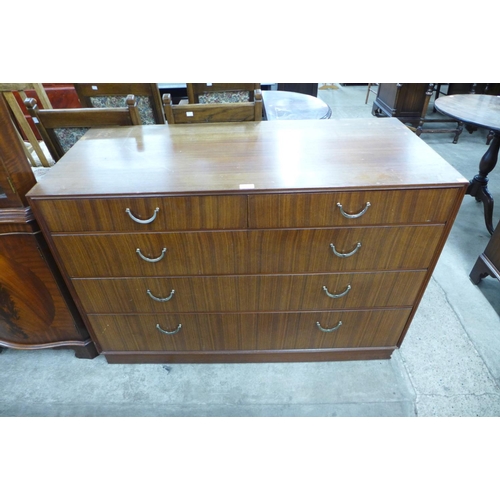 158 - A Meredew afromosia chest of drawers