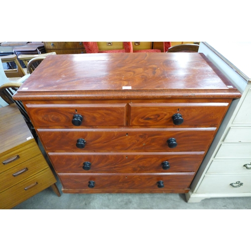 171 - A Victorian pine chest of drawers