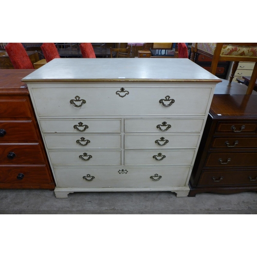 172 - A French style painted oak chest of drawers