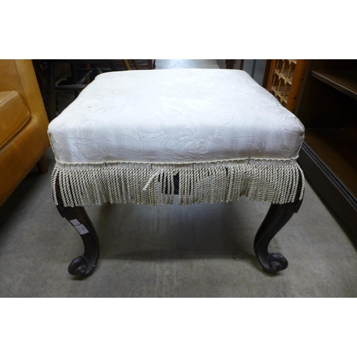 228 - A Victorian rosewood footstool