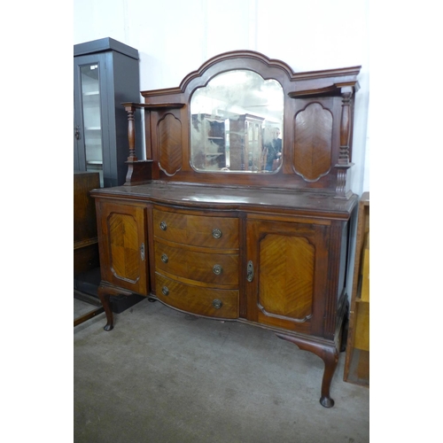 233 - An Edward VII mahogany mirrorback sideboard