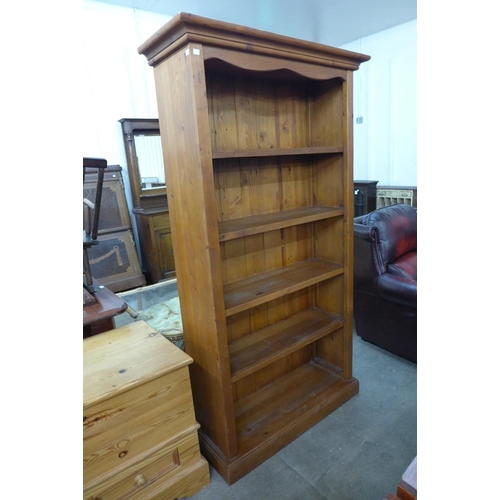 268 - A pine open bookcase