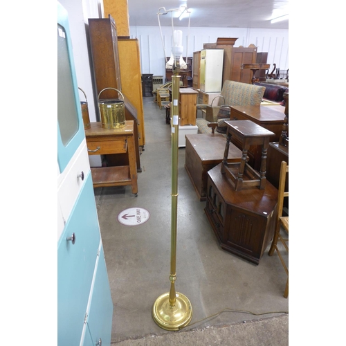 309 - A brass standard lamp