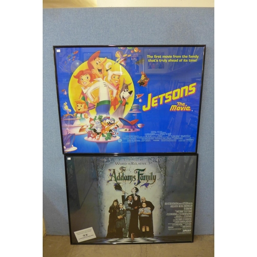 357 - A 1981 Raiders of the Lost Ark film poster, a Tarzan poster and three others