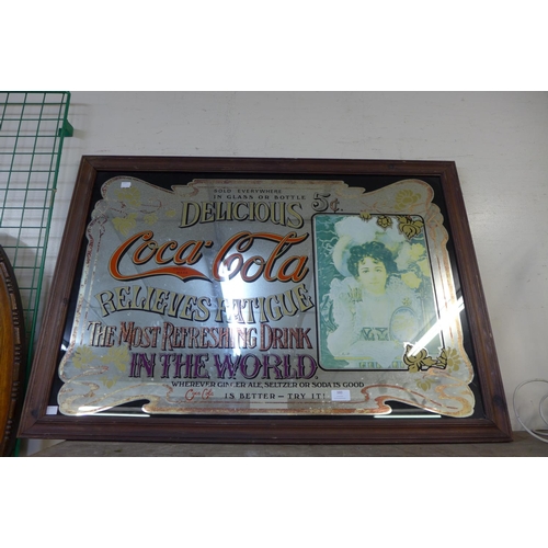 380 - A Coca-Cola advertising mirror