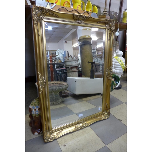 381 - A gilt framed mirror