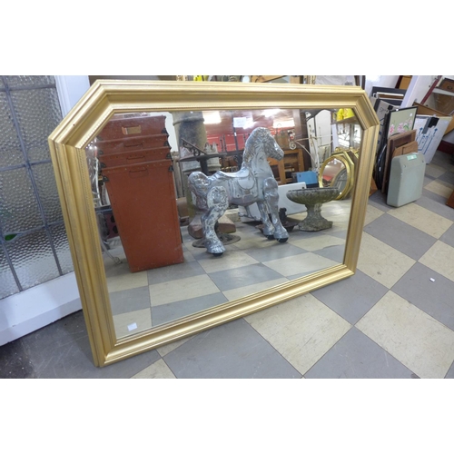 382a - A gilt framed overmantel mirror