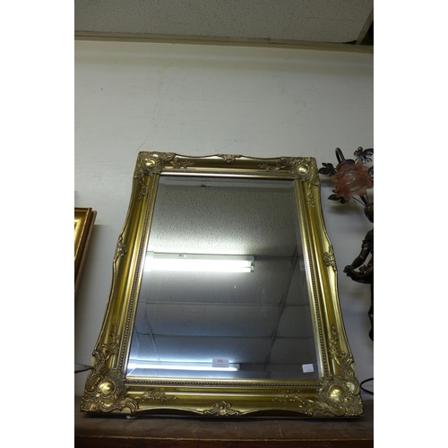 396 - A gilt framed mirror