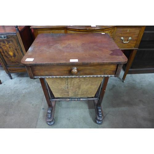 70 - A Victorian mahogany lady's sewing table