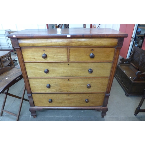 85 - A Victorian Scottish mahogany chest of drawers