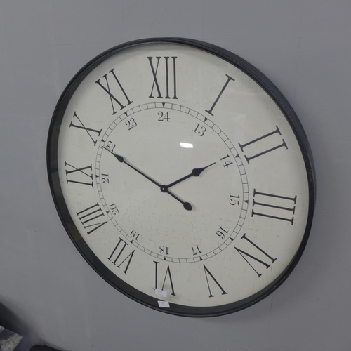 1575 - A black framed station clock (1947940)   #