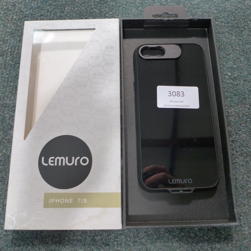 3083 - Ten Lemuro iPhone 7/8 mobile phone cases (black gloss)