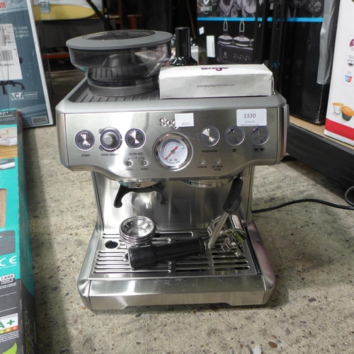 3330 - A Sage Pump Coffee Machine, Rrp £399.99 + Vat (203-159) * This Lot Is Subject To Vat