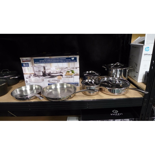 3337 - A Set Of Kirkland Signature Stainless Steel Cookware, Rrp £159.99 + Vat  (202-27) * This Lot Is Subj... 