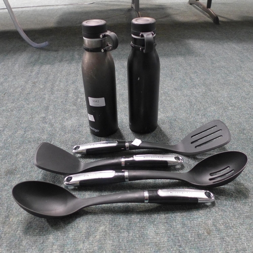 3342 - A Nylon 'Epicure' Kitchenaid Tool Set and Two Bottles (203-178) * This Lot Is Subject To Vat