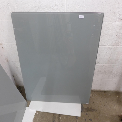 2246 - 2 Glass splashbacks - grey