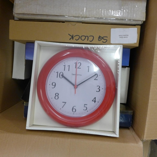 2344 - Box of various clocks