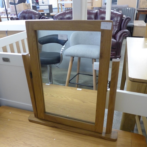 1882 - A Rutland  oak dressing table mirror (RA-TM-TR) (Ref 28) * this lot is subject to VAT