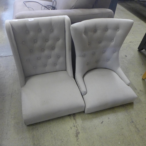 1859 - Two buttoned side chairs (RW192, RW207)  *This lot is subject to VAT