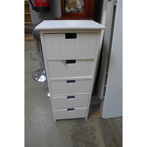 1901 - A four drawer bathroom chest - damaged  *This lot is subject to VAT