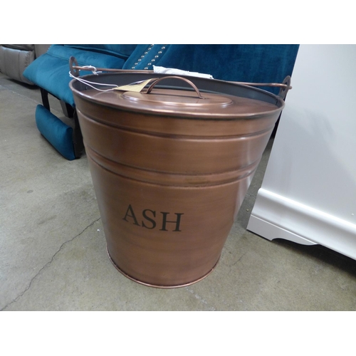 1554 - A copper finished ash bucket (2005911)   #