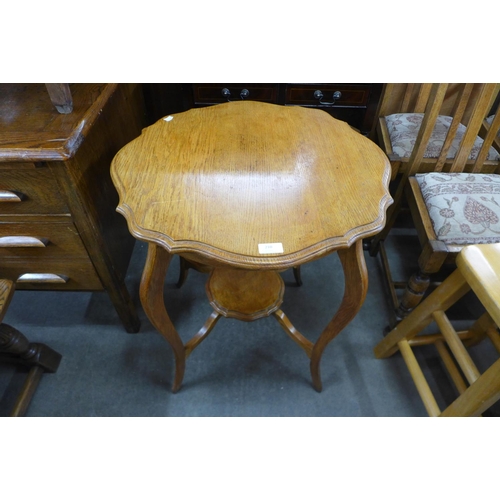 210 - An Edward VII oak occasional table