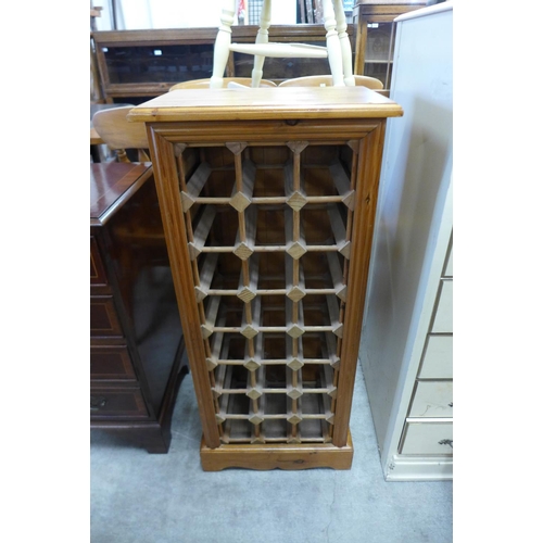 229 - A pine wine rack