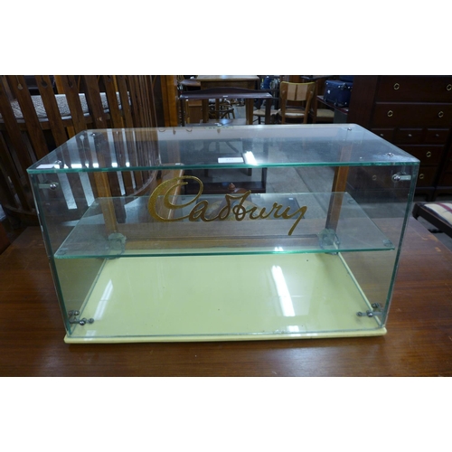 237 - A Seal counter top Cadbury display cabinet