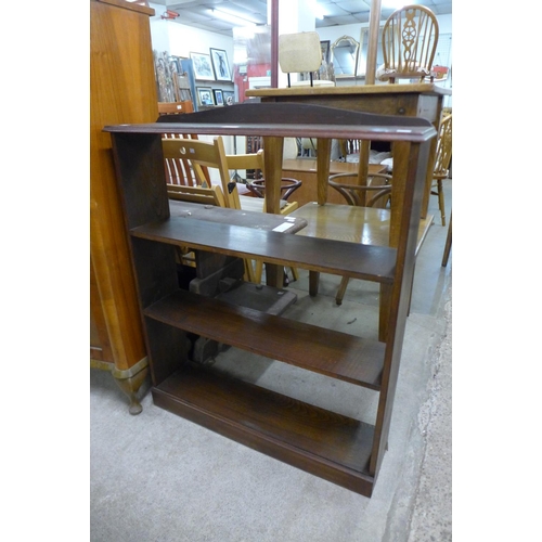 238 - An oak open bookcase